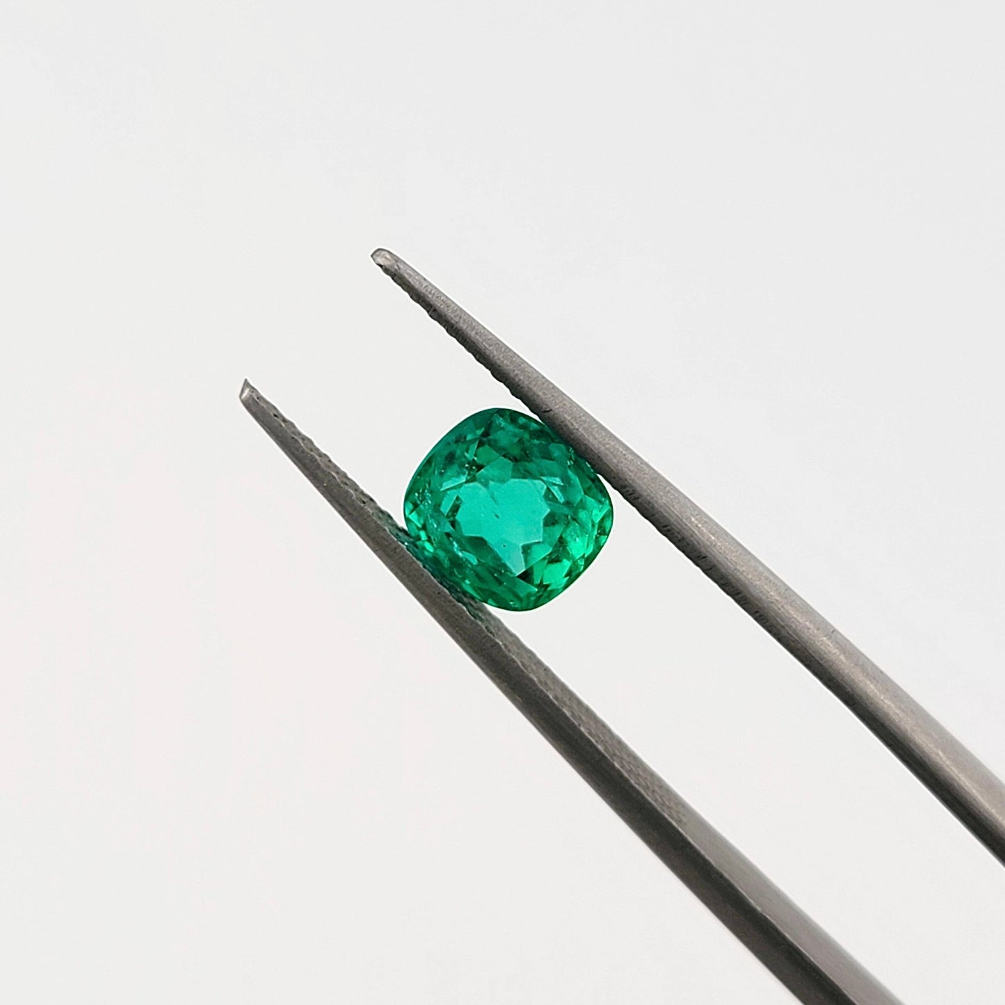 1.19 Ct. Cushion - Colombian Emerald - Emeralds Expert