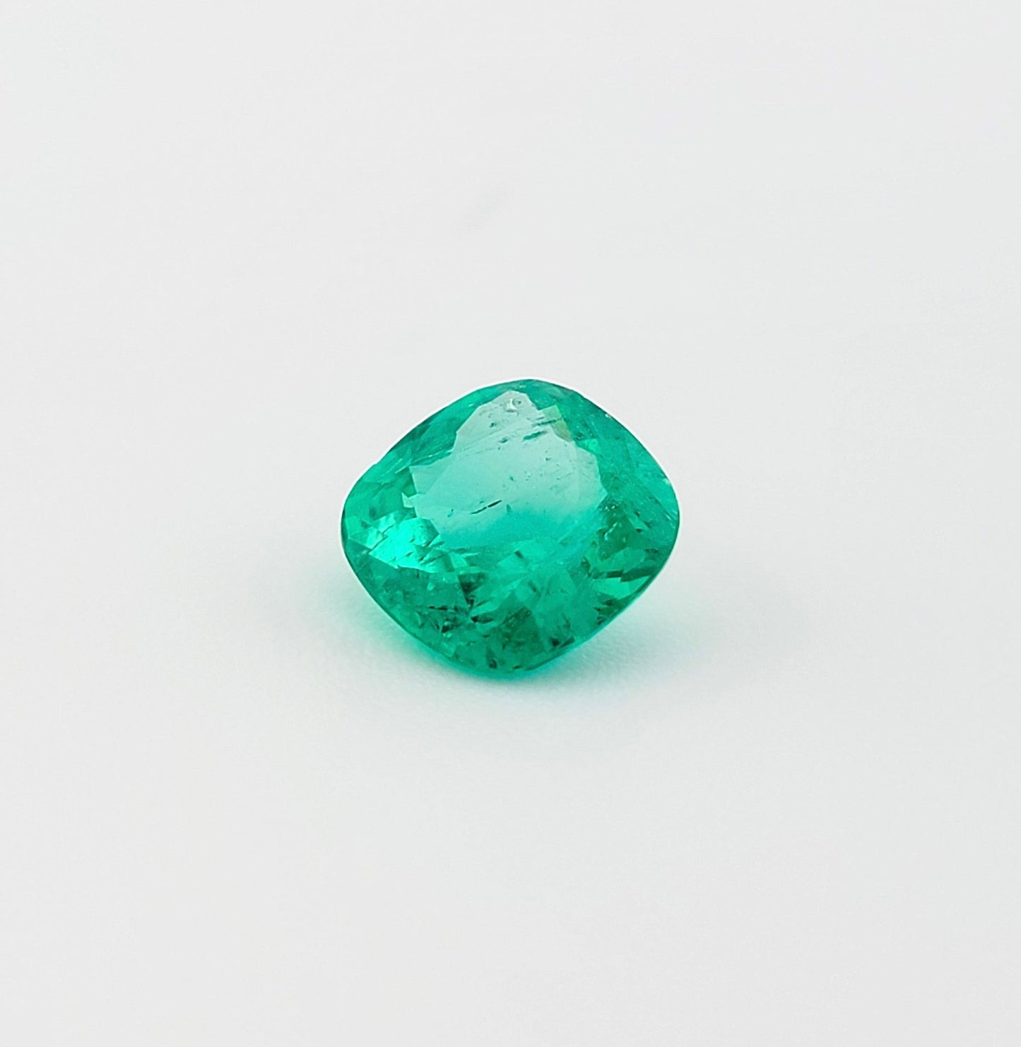 1.19 Ct. Cushion - Colombian Emerald - Emeralds Expert