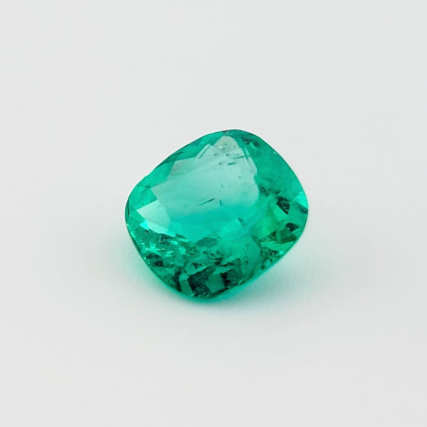 1.19 Ct. Cushion - Colombian Emerald - Emeralds Expert
