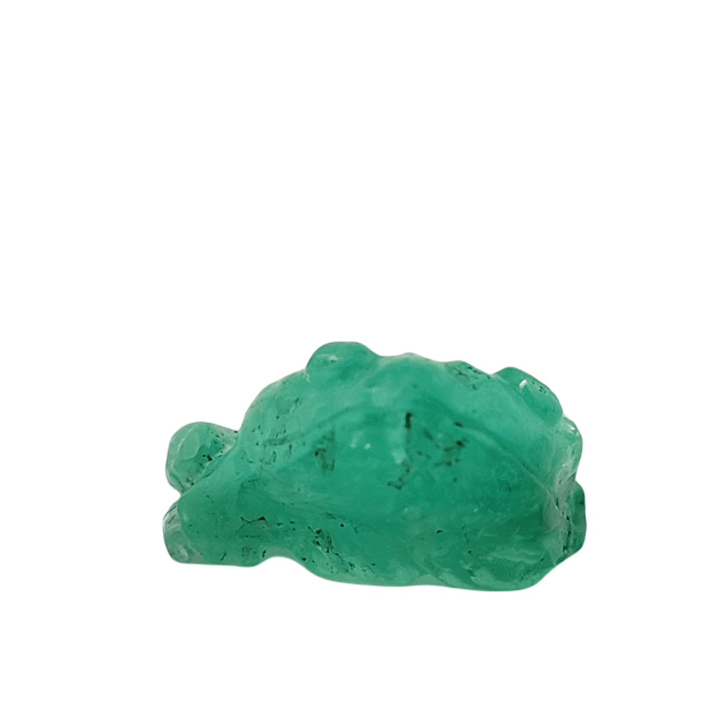 14.11 Ct. Hand - Crafted Frog - Emeralds Expert