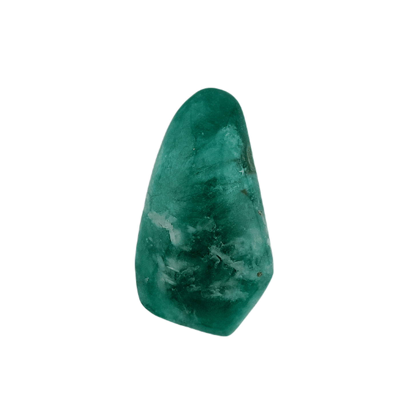 52.82 Ct. Polished Emerald with Quartz, Calcite, & Pyrite Specks - Emeralds Expert