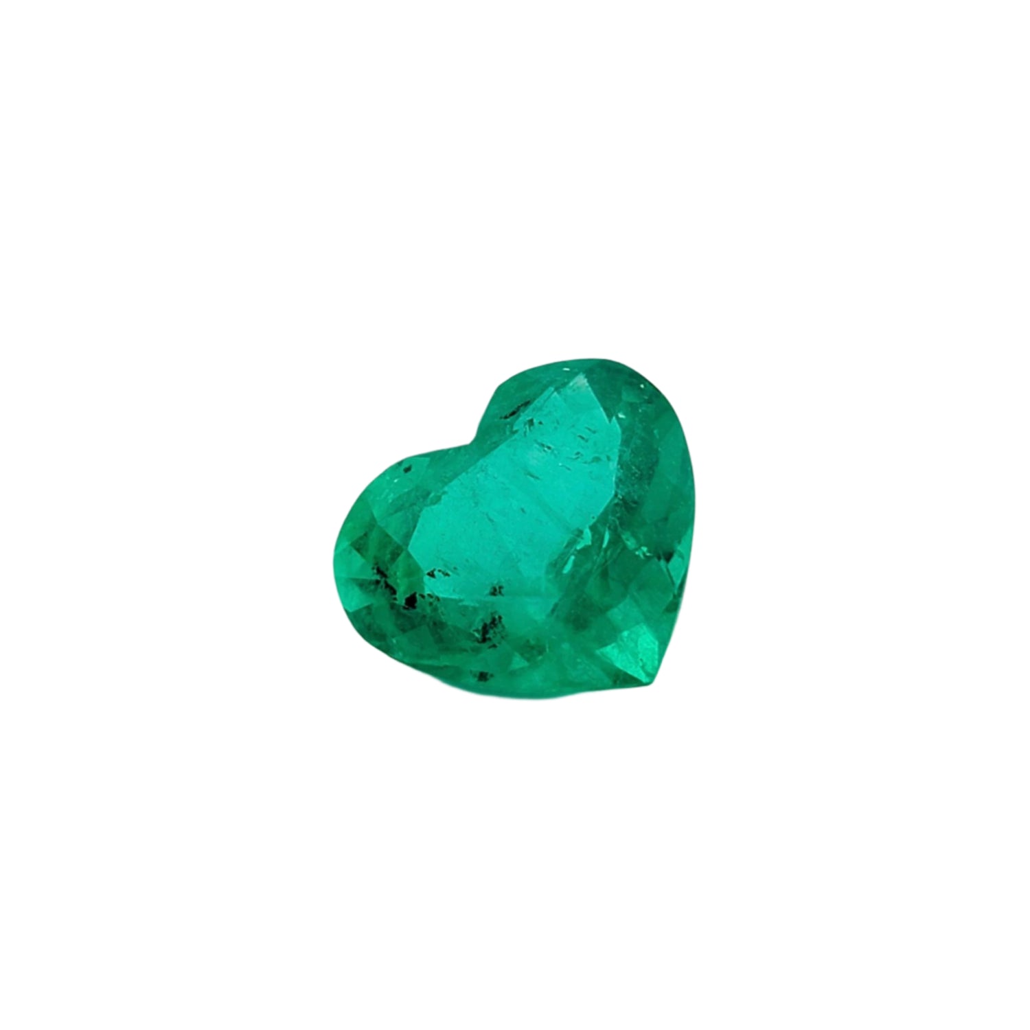 2.11 Ct. Heart - Colombian Emerald - Emeralds Expert