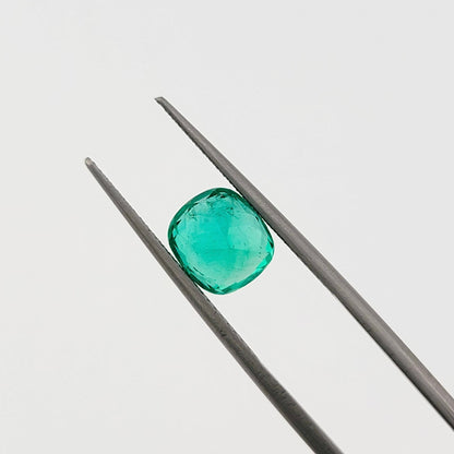 2.27 Ct. Cushion - Colombian Emerald - Emeralds Expert
