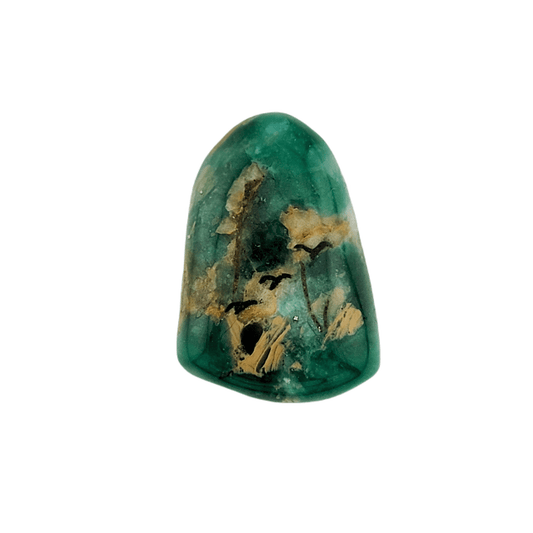 43.4 Ct. Polished Emerald with Quartz, Dolomite, & Pyrite Specks - Emeralds Expert