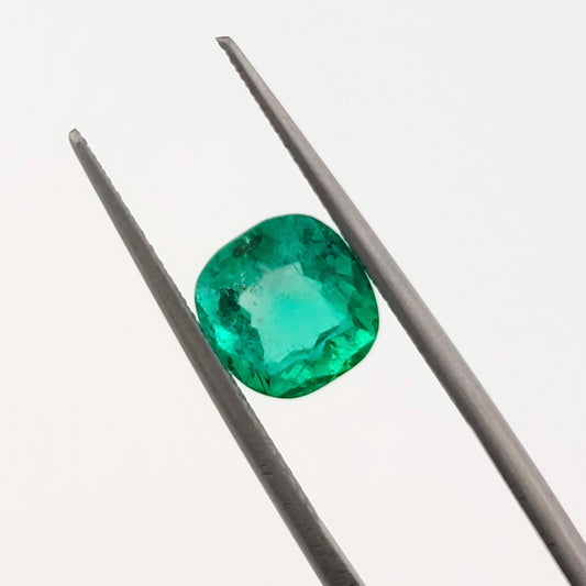 2.97 Ct. Cushion - Colombian Emerald